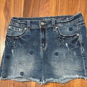 Grace Starry Blue Denim Shorts